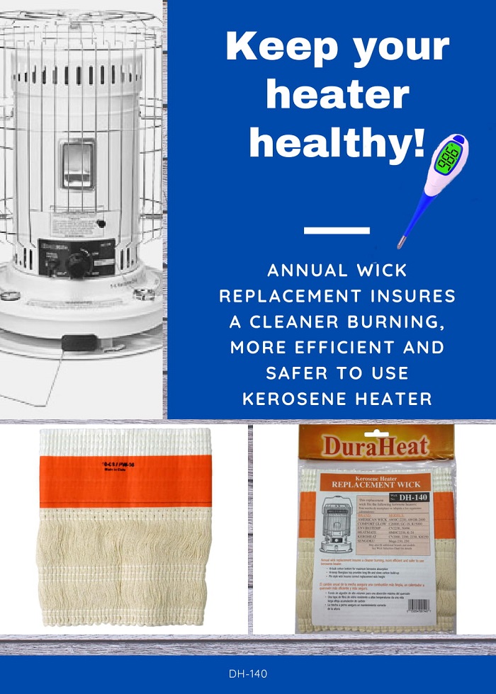 DuraHeat Kerosene Heater Replacement Wick for KeroHeat, HeatMate and